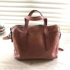 Fossil Sydney Satchel in Brown